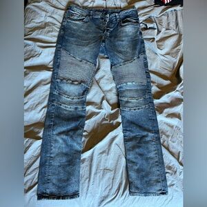 H&M Blue Skinny Jeans with Vintage Wash